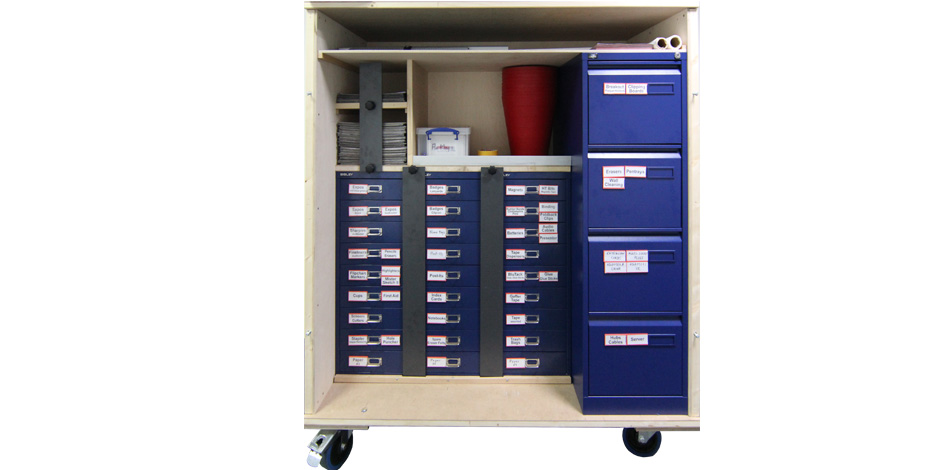 stationery production trolley big