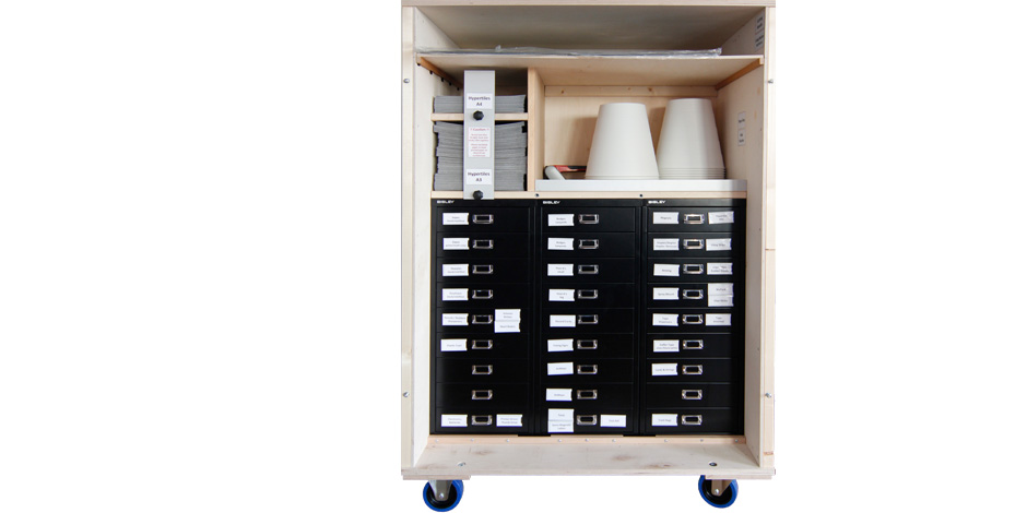 stationery production trolley medium