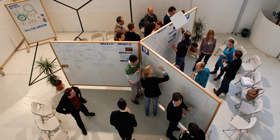 whiteboard double panels Y-formation